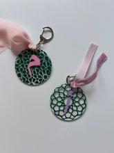 Geometric Arabic Letter Bag Charm / Keychain