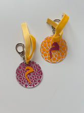 Geometric Arabic Letter Bag Charm / Keychain