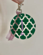 Geometric Arabic Letter Bag Charm / Keychain - Naqsha